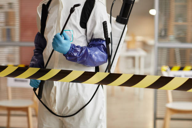 Professional Biohazard Cleanup technician working in Casstown, OH